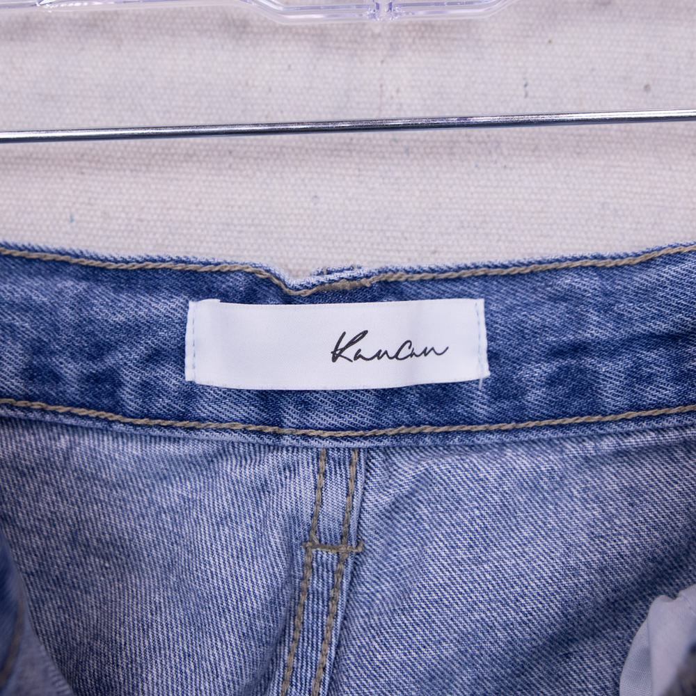 Kancan Hilo Ultra High Rise 90's Flare med wash jeans-28 - Picture 3 of 6
